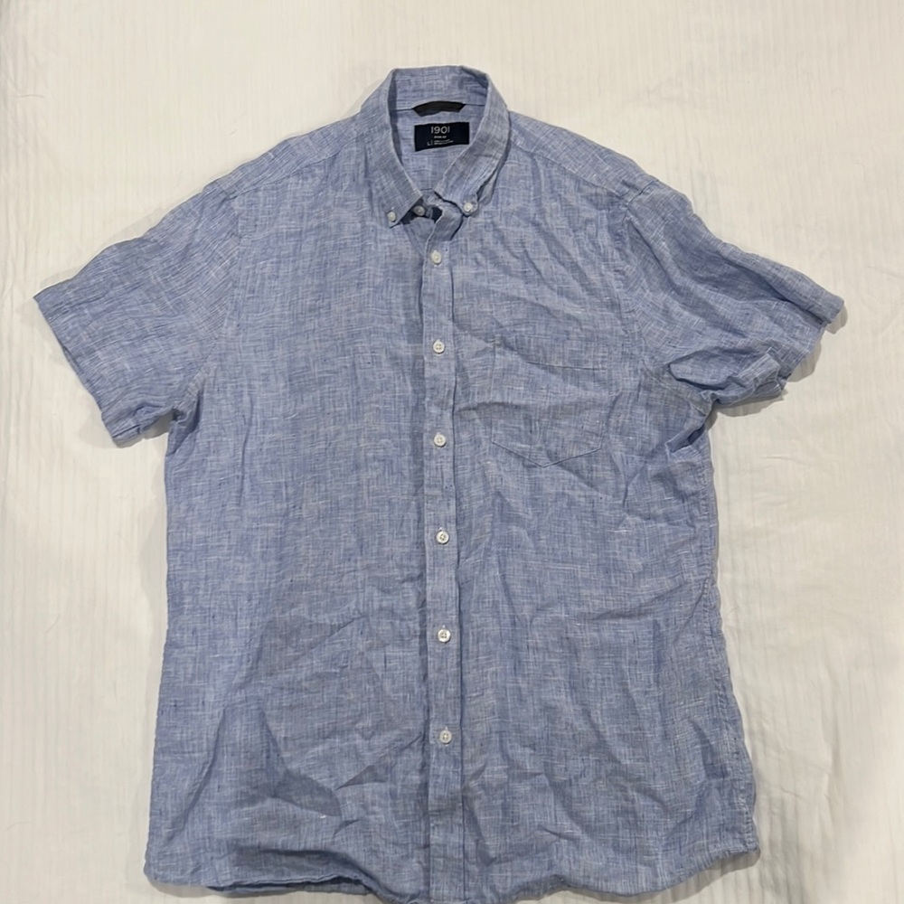 1901 mens short sleeved button down